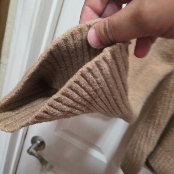 J.Crew Wool Alpaca Blend Turtleneck Sweater Tan Size Small - Picture 7 of 7